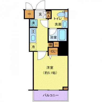 プレール・ドゥーク戸越銀座通り 304｜東京都品川区豊町１丁目(賃貸マンション1K・3階・20.19㎡)の写真 その2