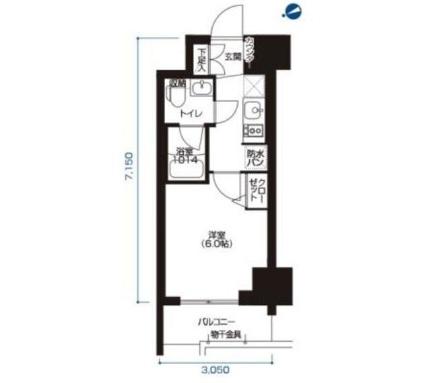 アーバネックス大森 807｜東京都品川区南大井６丁目(賃貸マンション1K・8階・21.80㎡)の写真 その2