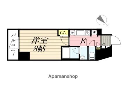 ＧＲＡＮＰＡＳＥＯ麻布十番 502｜東京都港区麻布十番３丁目(賃貸マンション1K・5階・26.27㎡)の写真 その2