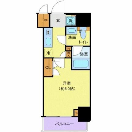 東京都品川区北品川２丁目(賃貸マンション1K・11階・20.43㎡)の写真 その2