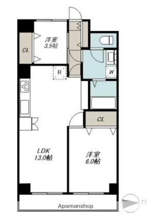 ニックハイム大森梅屋敷 313｜東京都大田区大森西６丁目(賃貸マンション2LDK・3階・51.84㎡)の写真 その2