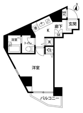 エクセリア旗の台 905｜東京都品川区旗の台６丁目(賃貸マンション1K・9階・24.38㎡)の写真 その2