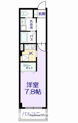 東京都葛飾区新小岩３丁目(賃貸マンション1K・4階・27.07㎡)の写真 その2