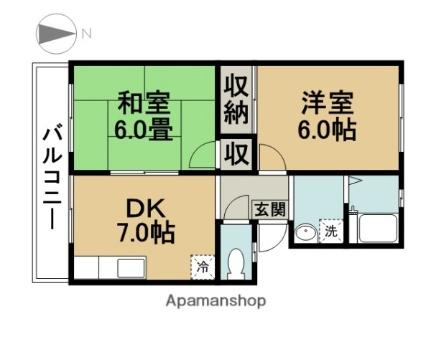 東京都江戸川区西葛西７丁目(賃貸アパート2DK・2階・38.00㎡)の写真 その2