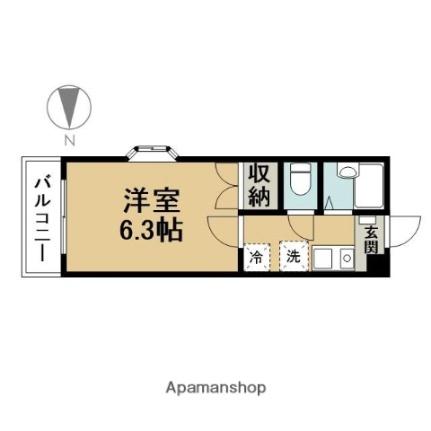 東京都江戸川区南葛西３丁目（賃貸マンション1K・4階・21.07㎡） その2