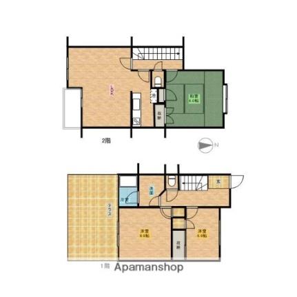 グリーンヒルアイ B号室 ｜ 東京都八王子市久保山町１丁目（賃貸テラスハウス3LDK・1階・88.13㎡） その2