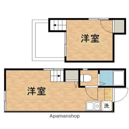 豊田駅前サンタフェ 203 ｜ 東京都日野市豊田３丁目（賃貸アパート1R・2階・16.00㎡） その2