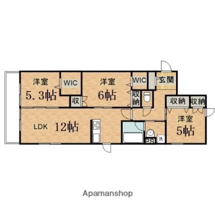 （仮称）関戸4丁目へーベルメゾン 201｜東京都多摩市関戸４丁目(賃貸マンション3LDK・2階・73.70㎡)の写真 その2