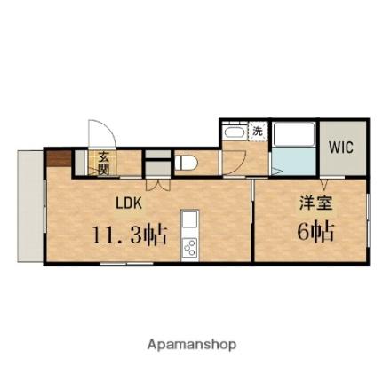 ｉ－ＣＯＵＲＴIII 101 ｜ 東京都日野市東豊田１丁目（賃貸マンション1LDK・1階・43.50㎡） その2