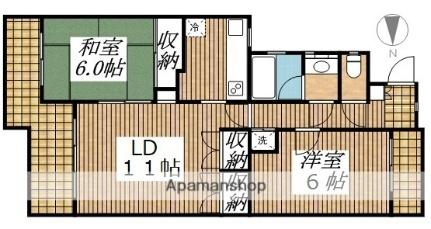 東京都国分寺市泉町１丁目（賃貸マンション2LDK・3階・62.25㎡） その2