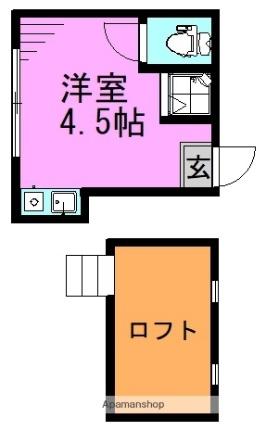 東京都杉並区和田２丁目(賃貸アパート1R・2階・14.50㎡)の写真 その2