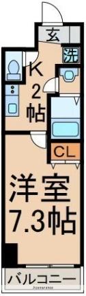 花水木 ｜東京都昭島市朝日町３丁目(賃貸マンション1K・6階・24.78㎡)の写真 その2