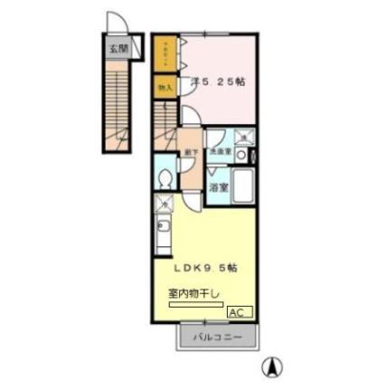 ラ・グラシューズ  ｜ 東京都青梅市勝沼２丁目（賃貸アパート1LDK・2階・40.83㎡） その2