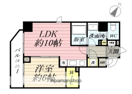 神奈川県横浜市鶴見区生麦５丁目(賃貸マンション1LDK・10階・41.34㎡)の写真 その2