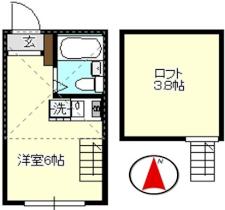 ＫＡＩＮＯＳ弘明寺 202 ｜ 神奈川県横浜市南区六ツ川２丁目（賃貸アパート1R・2階・12.50㎡） その2