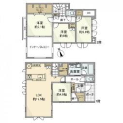 笹下戸建 1階4LDKの間取り