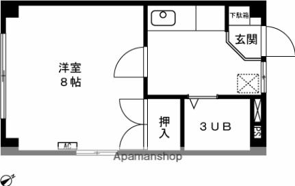 コーポ大地 101｜新潟県長岡市弓町２丁目(賃貸アパート1K・1階・23.18㎡)の写真 その2