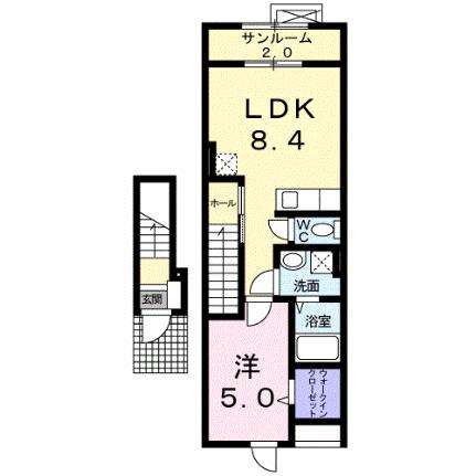 パークサイド　I 204｜新潟県長岡市堤町(賃貸アパート1LDK・2階・42.04㎡)の写真 その2