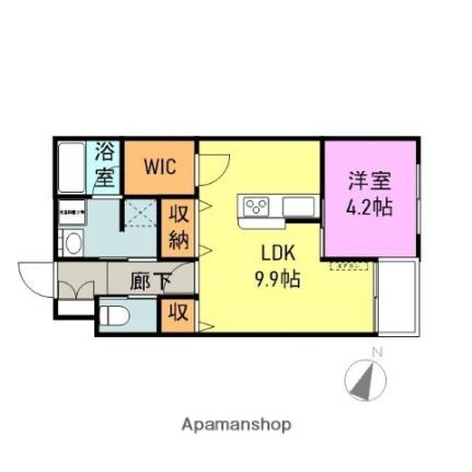 南町フラッツ 505｜新潟県長岡市南町２丁目(賃貸マンション1LDK・5階・40.02㎡)の写真 その2