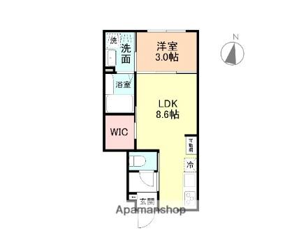 Ａｍｅｒｏｔｅ 103 ｜ 富山県黒部市三日市（賃貸アパート1LDK・1階・29.60㎡） その2