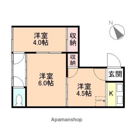 Ｒｅｔｒｏ　Ｔａｋａｏｋａ 10 ｜ 富山県高岡市古定塚（賃貸アパート3K・2階・29.69㎡） その2