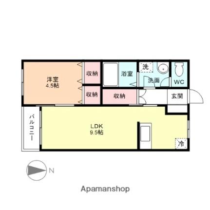 富山県富山市羽根（賃貸マンション1LDK・1階・35.15㎡） その2