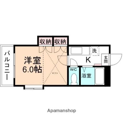 サンレオ安野屋 201｜富山県富山市安野屋町１丁目(賃貸アパート1K・2階・19.09㎡)の写真 その2