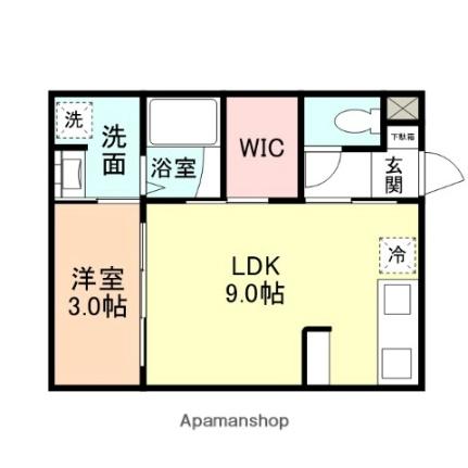 ＩＮＴＥＧＲＡＬ大泉II 105｜富山県富山市大泉(賃貸アパート1LDK・1階・31.12㎡)の写真 その2
