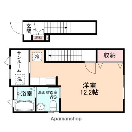 富山県黒部市三日市（賃貸アパート1K・2階・36.76㎡） その2