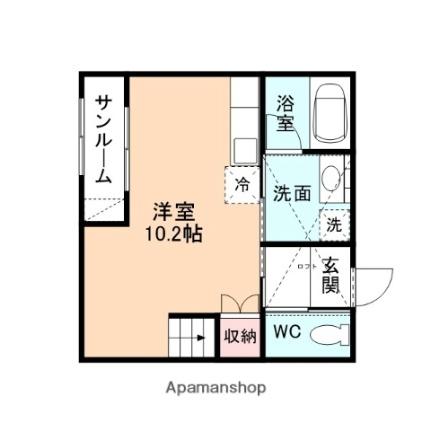 富山県黒部市天神新（賃貸アパート1R・2階・31.90㎡） その2