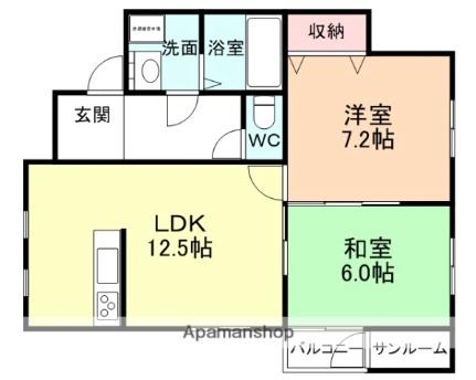 リブロいみず 201｜富山県射水市黒河(賃貸マンション2LDK・2階・57.40㎡)の写真 その2