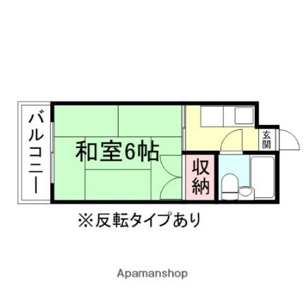 ＨＵハイツ（朋友ハイツ） 210｜富山県富山市安養坊(賃貸マンション1K・2階・16.70㎡)の写真 その2
