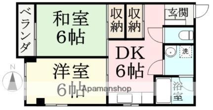 キャッスル弥生 301｜福井県福井市北四ツ居２丁目(賃貸マンション2DK・3階・45.00㎡)の写真 その2