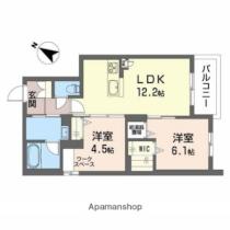 リオール（森川不動産） 102 ｜ 福井県福井市江端町（賃貸マンション2LDK・1階・56.36㎡） その2