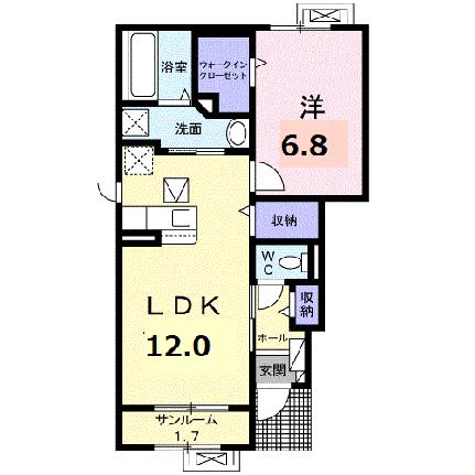 ドミール武生 101｜福井県越前市家久町(賃貸アパート1LDK・1階・50.18㎡)の写真 その2