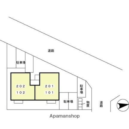 ファミールＡＫＩ（レグ） 102｜福井県福井市新保１丁目(賃貸アパート2LDK・1階・55.40㎡)の写真 その11