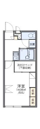 レオパレス緑が丘 106｜山梨県甲府市緑が丘２丁目(賃貸アパート1K・1階・23.18㎡)の写真 その2