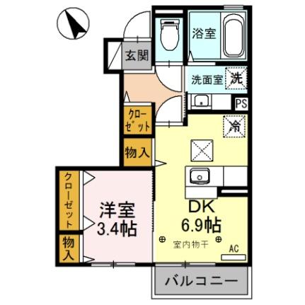 ＪーＲｏｏｍ妃　弐番館  ｜ 長野県千曲市大字屋代（賃貸アパート1DK・1階・31.39㎡） その2