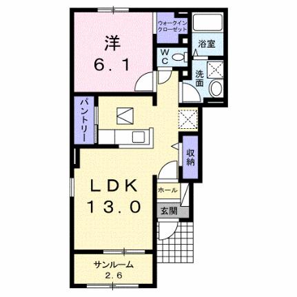 ヴィーヴェレ　II 101 ｜ 長野県長野市篠ノ井塩崎（賃貸アパート1LDK・1階・50.09㎡） その2