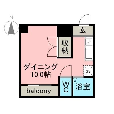 スカイハイツ 206 ｜ 岐阜県美濃加茂市深田町３丁目（賃貸アパート1K・2階・23.34㎡） その2