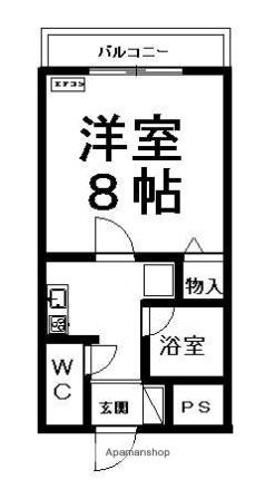 静岡県三島市大社町（賃貸マンション1K・4階・25.45㎡） その2