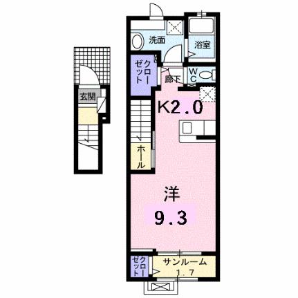 アクアレェル　ゴテンバ 202 ｜ 静岡県御殿場市川島田（賃貸アパート1R・2階・40.74㎡） その2