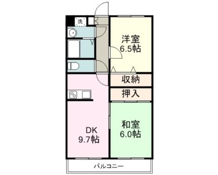 ヴェルドミール 303｜静岡県沼津市岡一色(賃貸マンション2DK・3階・51.72㎡)の写真 その2