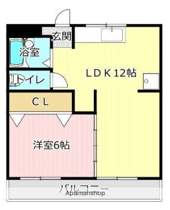 上島マンション 301｜静岡県浜松市中央区上島６丁目(賃貸マンション1LDK・3階・36.00㎡)の写真 その2