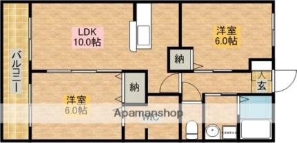 ＬＡ・ＣａｍｅｌｌｉａI 101 ｜ 静岡県浜松市浜名区細江町広岡（賃貸アパート2LDK・1階・54.65㎡） その2