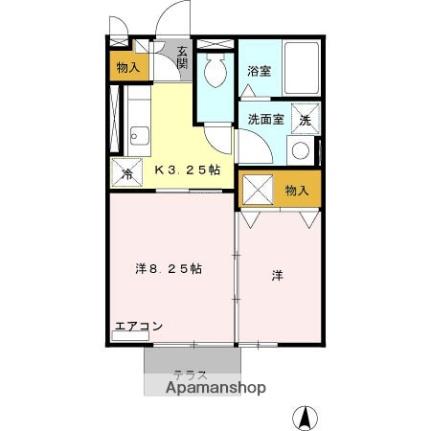 アンオムプランタン 102｜静岡県富士市原田(賃貸アパート1K・1階・29.44㎡)の写真 その2