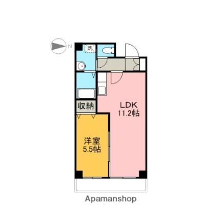 Ｆ　ａｖｅｎｕｅ 401｜静岡県富士市本町(賃貸マンション1LDK・4階・38.04㎡)の写真 その2