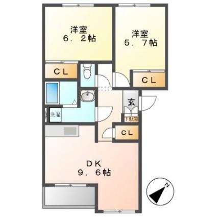 ＳＵＣＣＥＥＤ（サクシード） 202｜静岡県富士市神谷(賃貸アパート2DK・2階・51.15㎡)の写真 その2