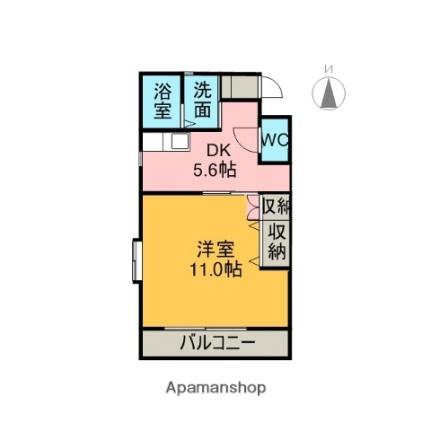 サンクレスト 202 ｜ 静岡県富士市浜田町（賃貸アパート1DK・2階・39.13㎡） その2