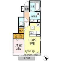 エル・ソル 101 ｜ 静岡県富士市天間（賃貸アパート1LDK・1階・34.49㎡） その2